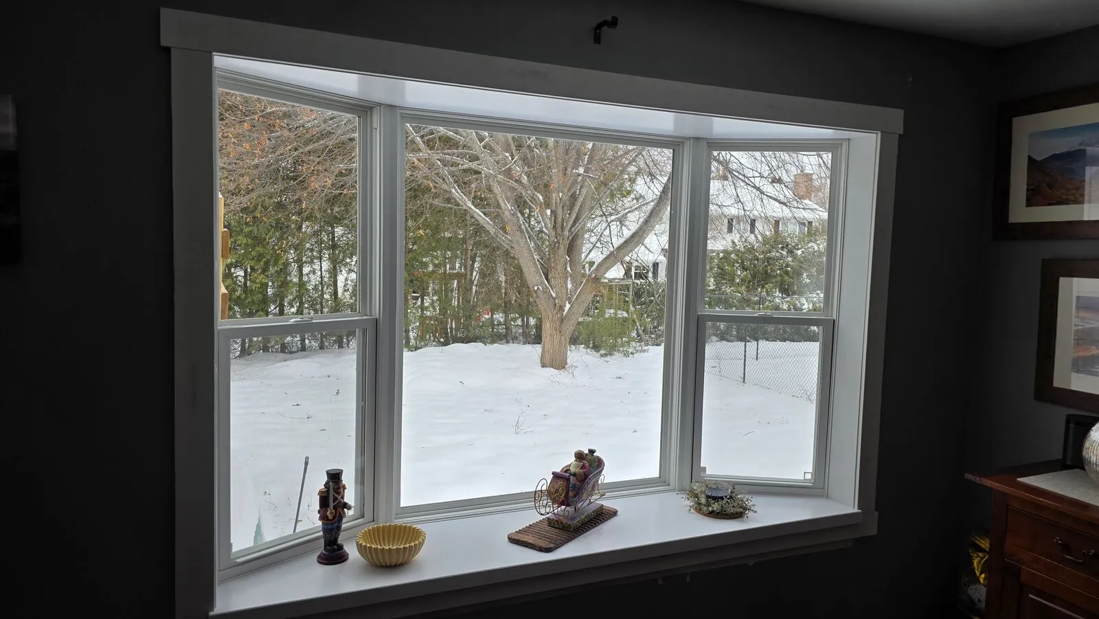 Bay window replacement and built-in window seat — finished