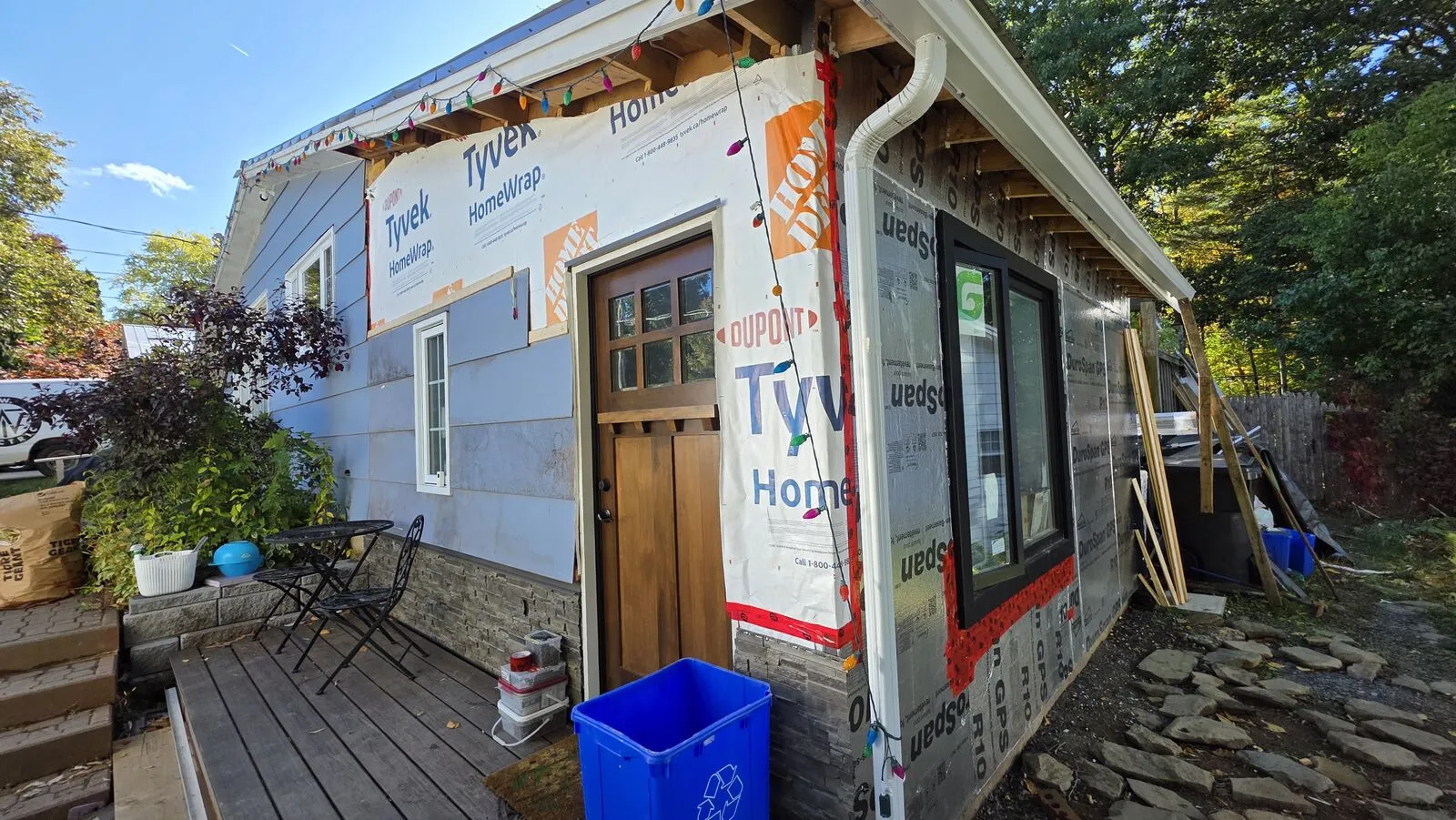 Home addition: exterior cladding — finished (2)