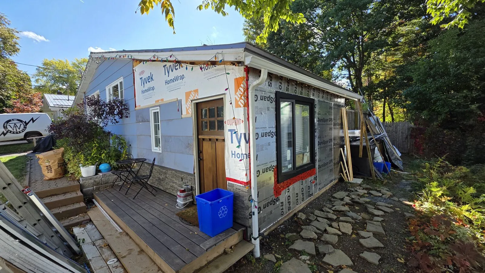 Home addition: exterior cladding — finished (3)
