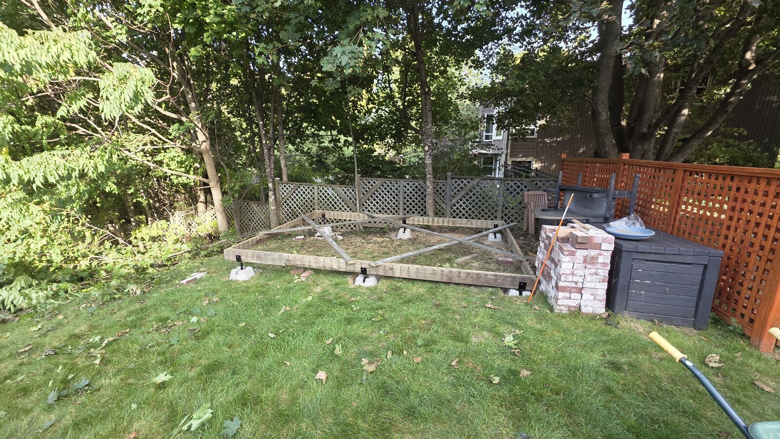 Shed: from 3D rendering to build — before