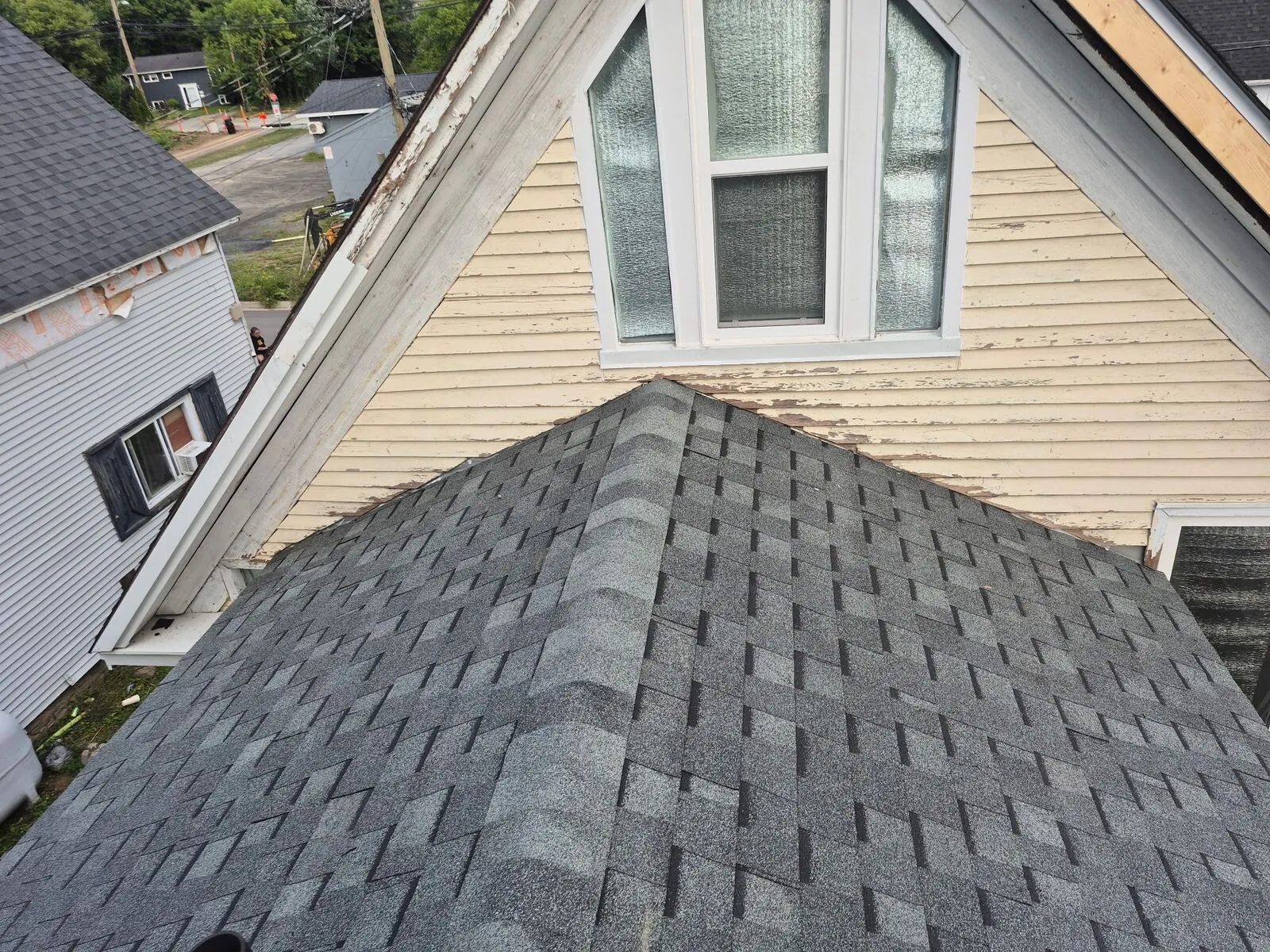 Roof replacement and skylight removal