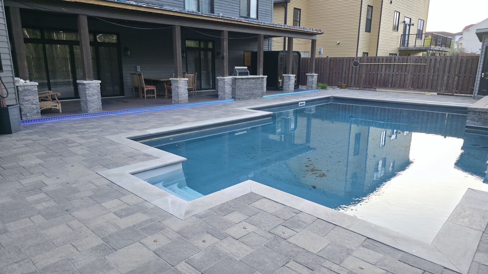 Pool coping and paver repair