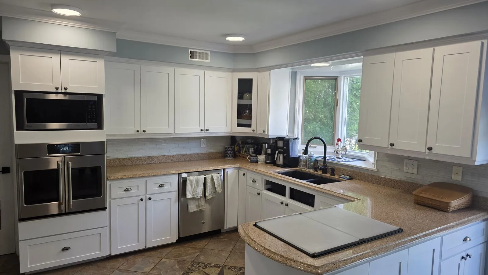 Kitchen refresh: white shaker cabinets