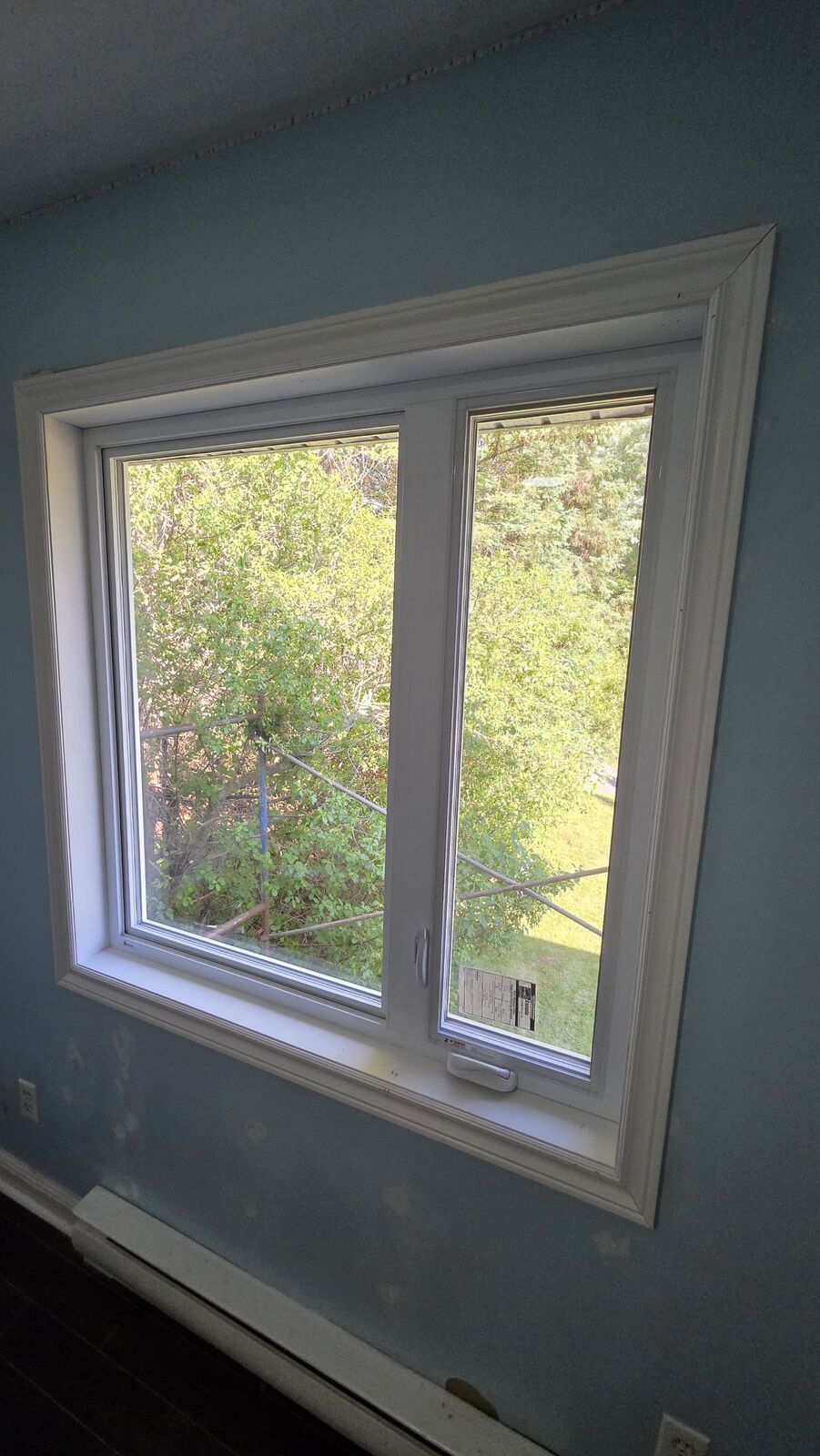 Window replacement with siding repair