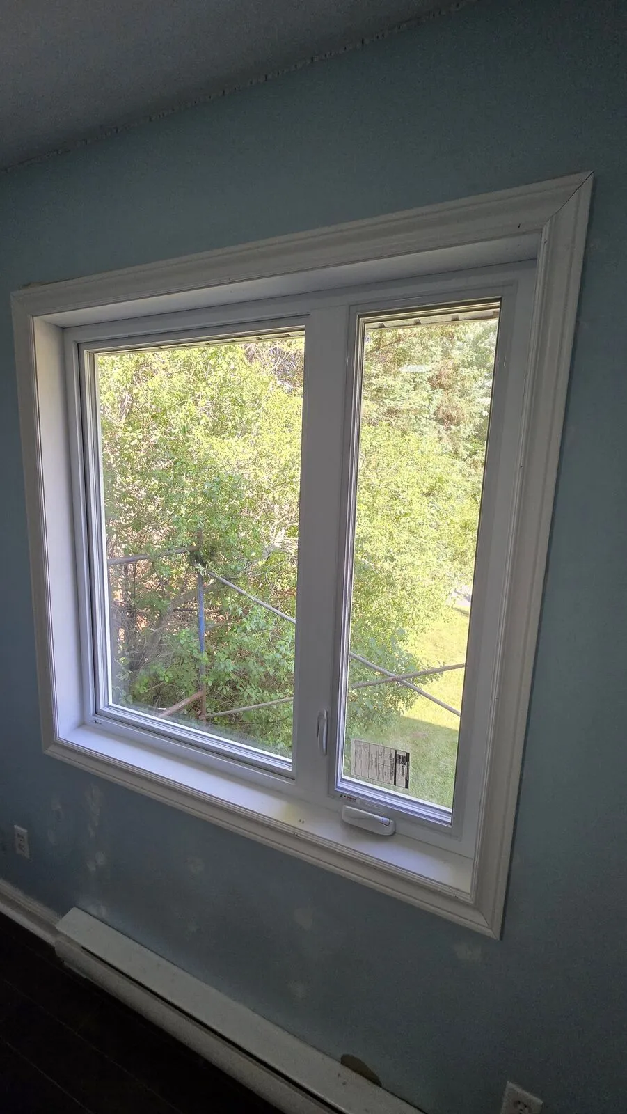 Window replacement with siding repair