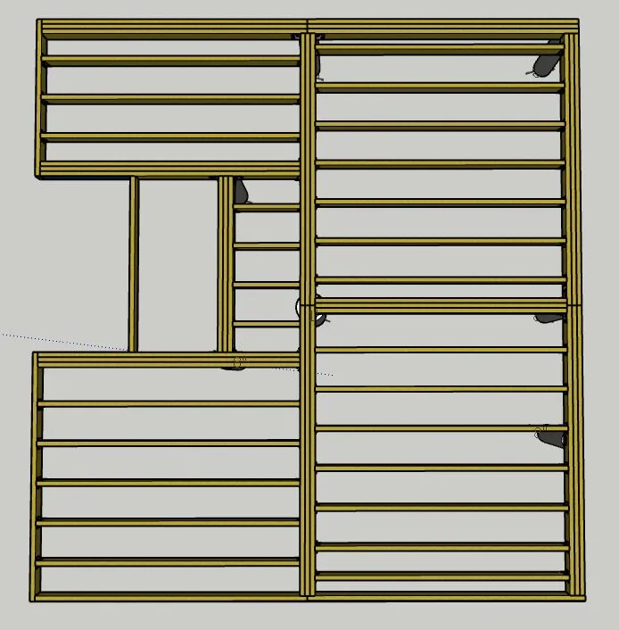 Lower level framing