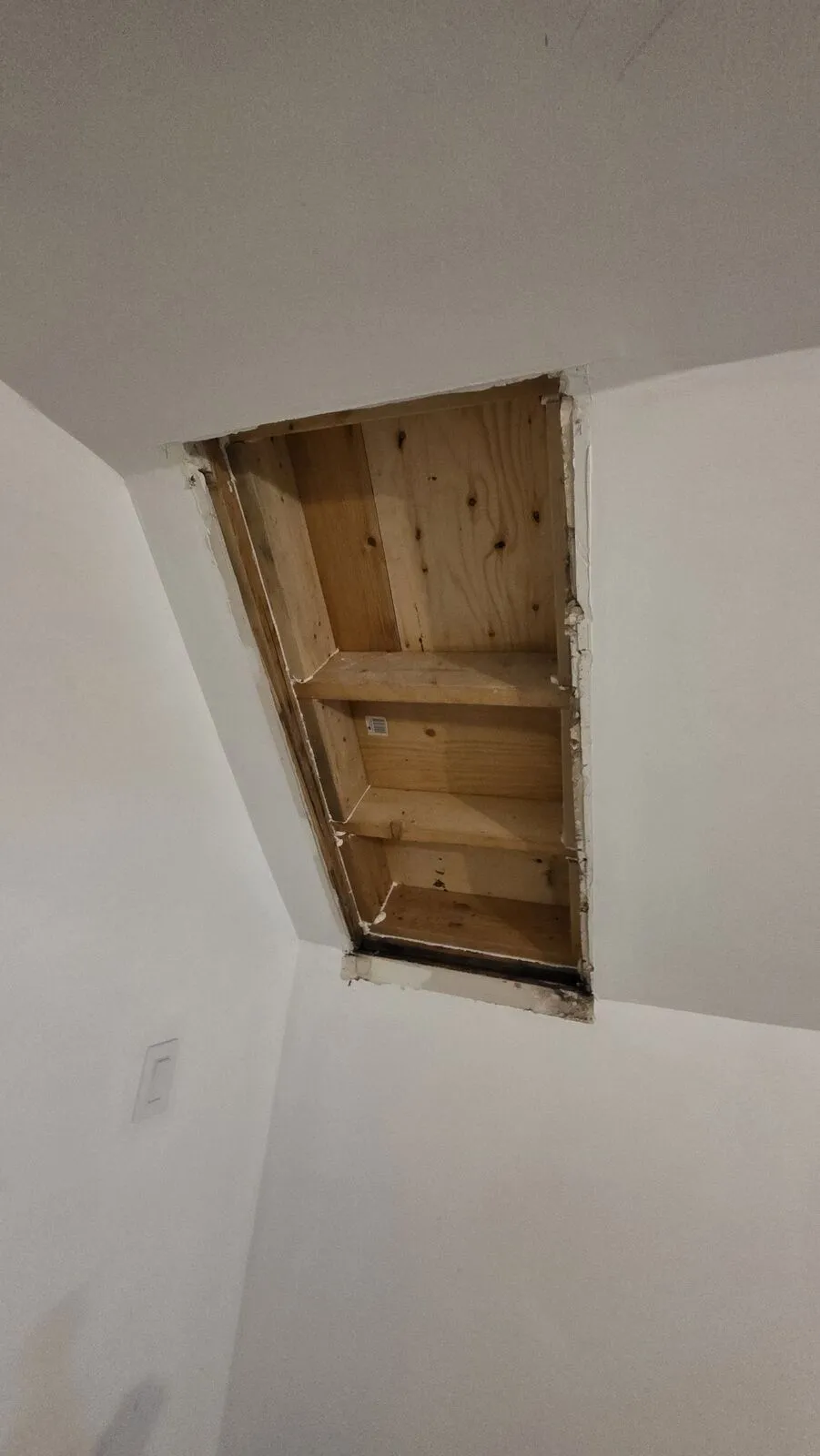 Roof replacement and skylight removal — work in progress