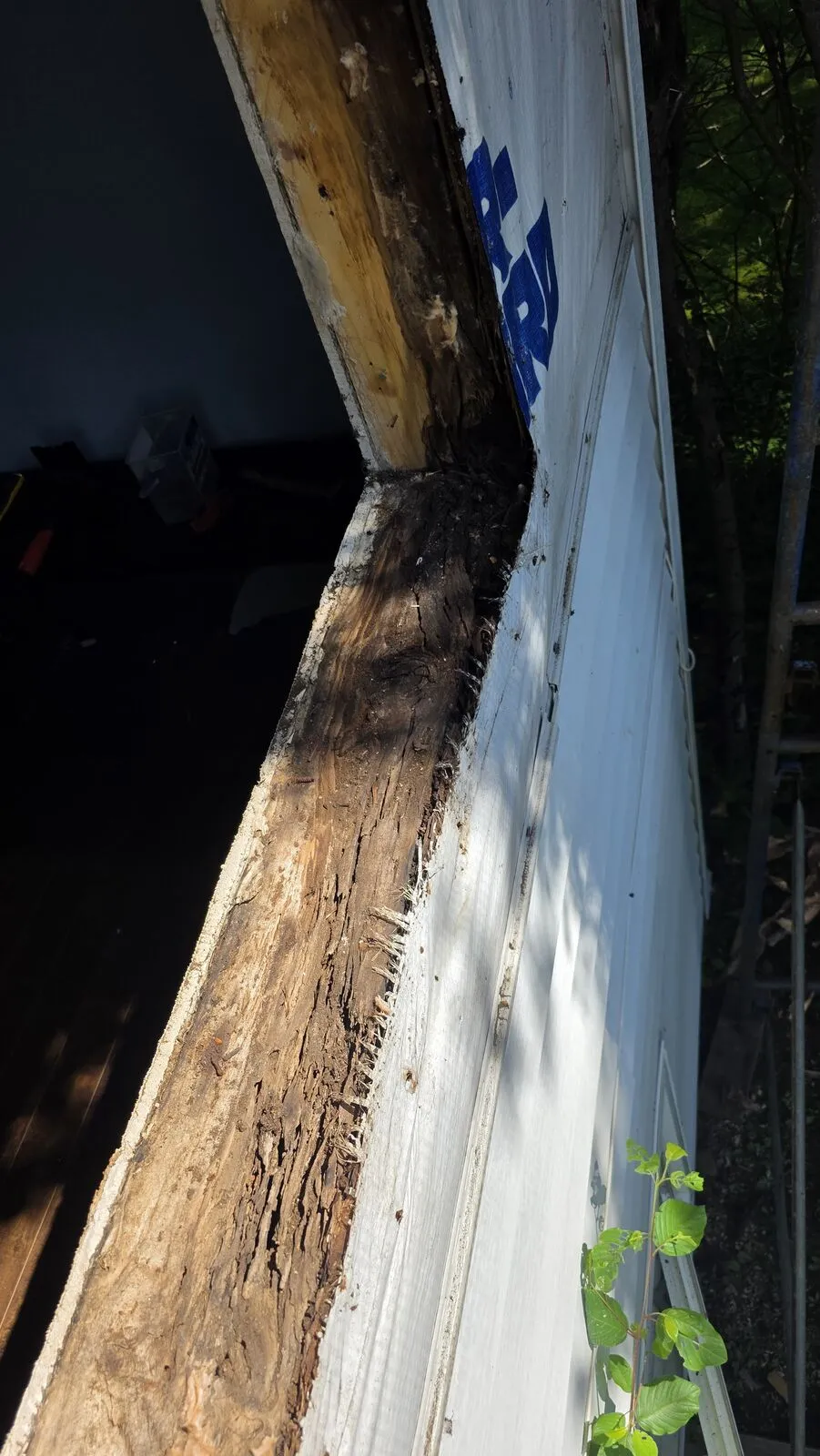 Window replacement with siding repair — work in progress (2)