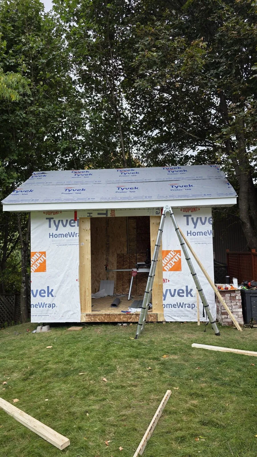 Shed: from 3D rendering to build — work in progress (2)
