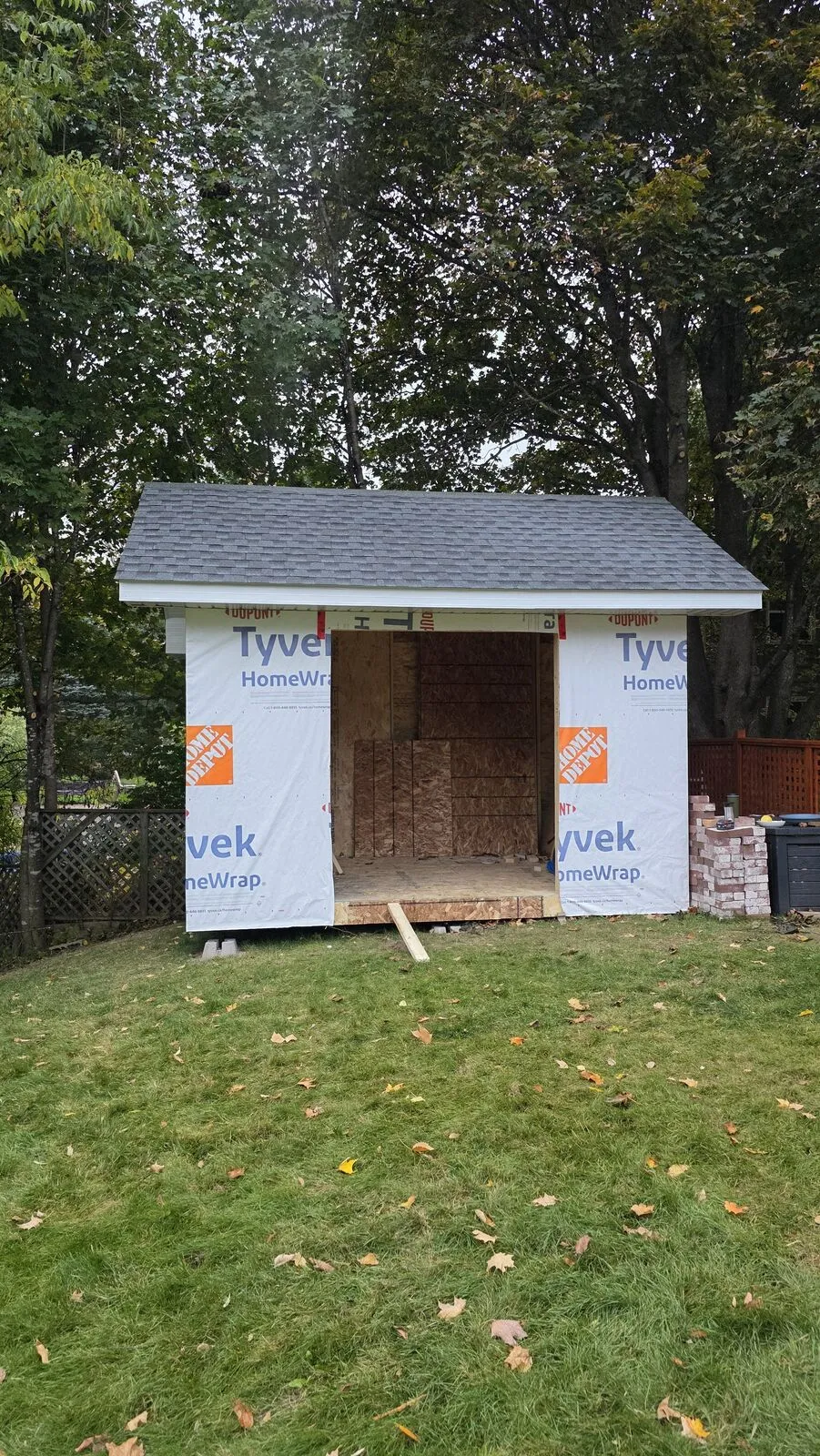 Shed: from 3D rendering to build — work in progress (5)