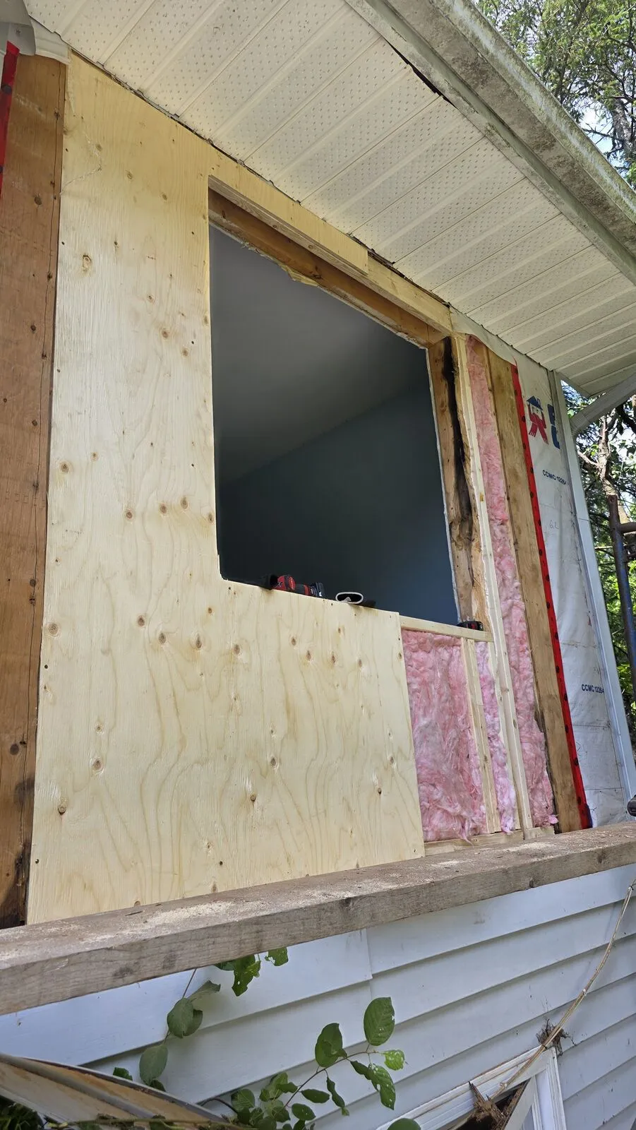 Window replacement with siding repair — work in progress (5)