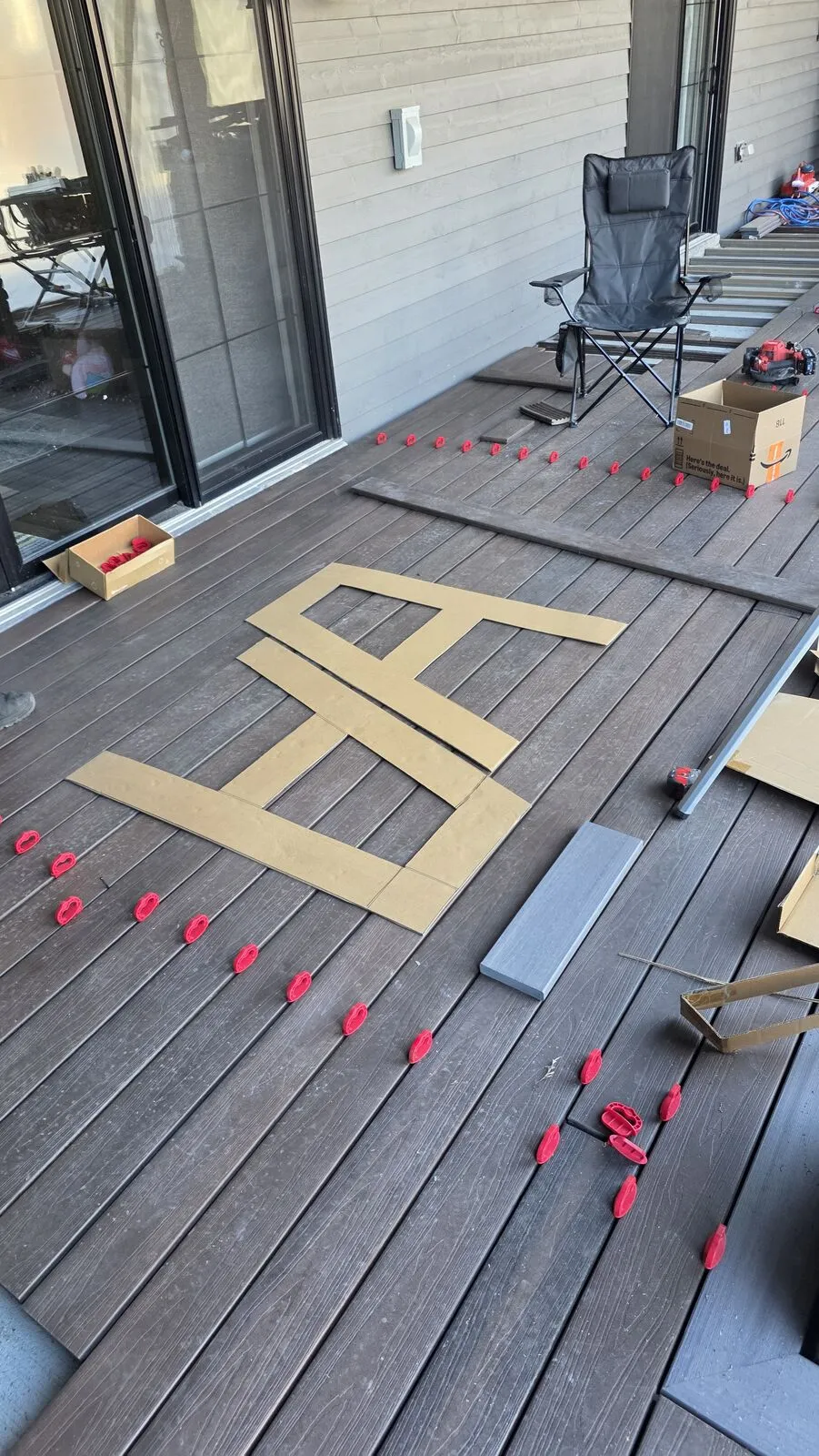 Pool deck with herringbone inlays & LED lighting — work in progress (5)