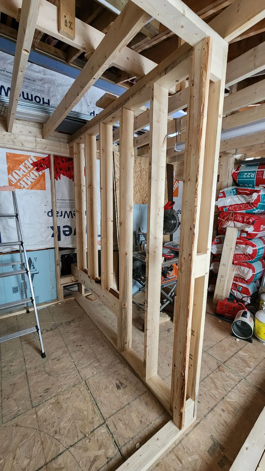 Home addition: studio suite with shower room — work in progress (7)