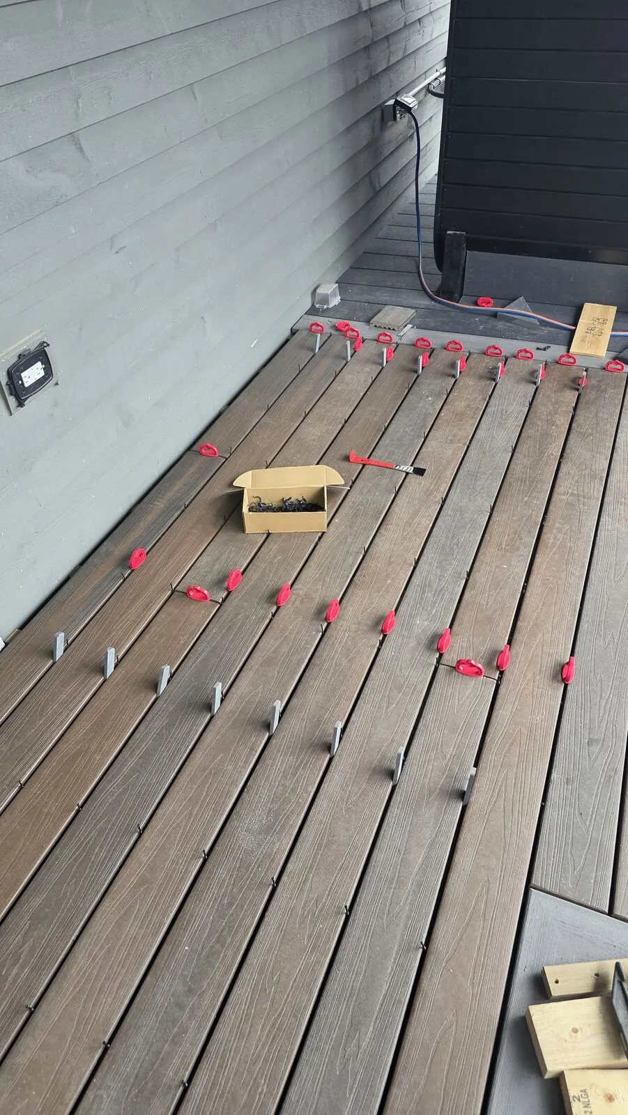 Pool deck with herringbone inlays & LED lighting — work in progress (7)