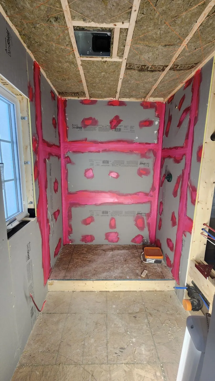 Home addition: studio suite with shower room — work in progress (10)