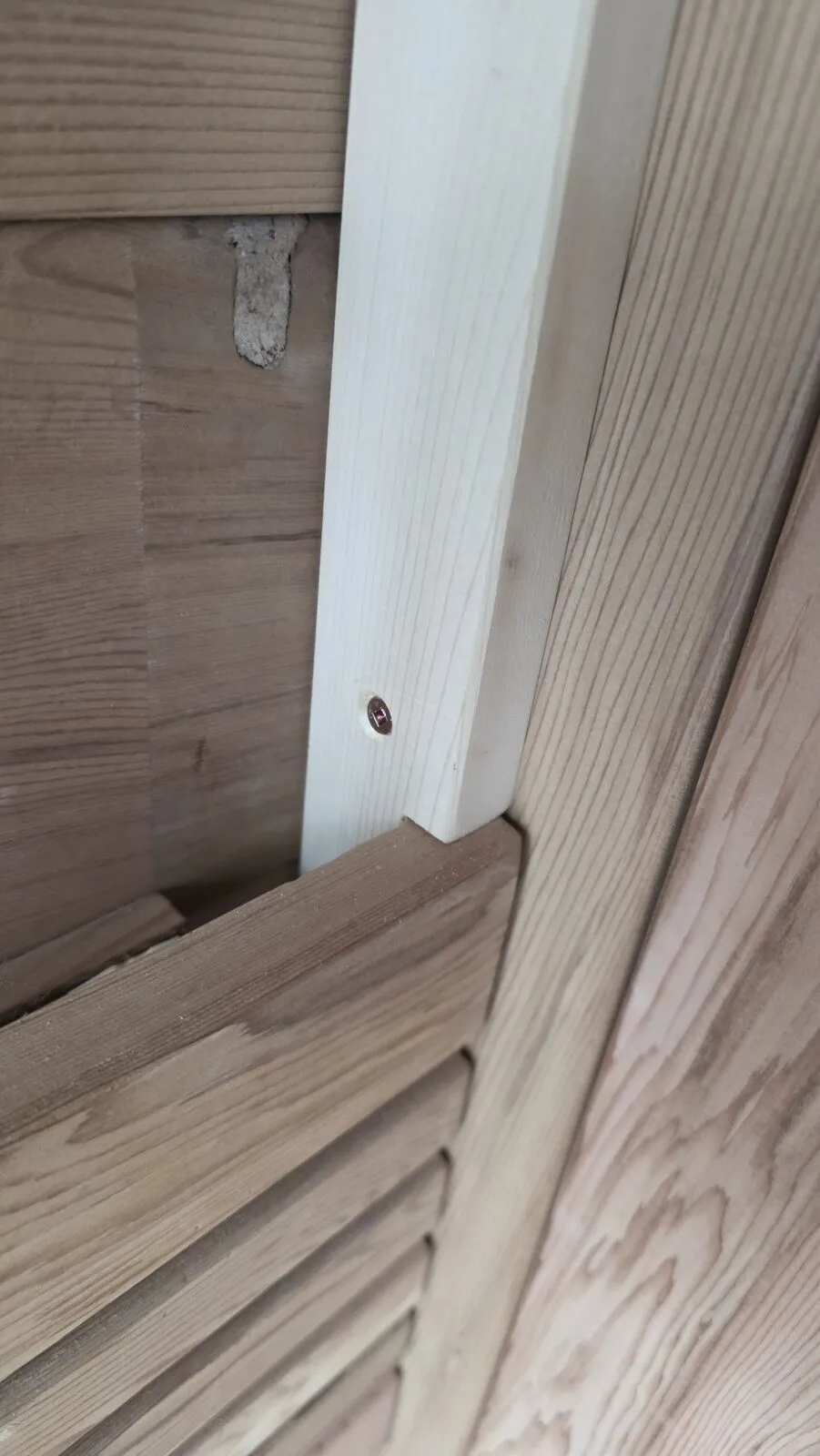 Backyard sauna under the covered patio — work in progress (12)