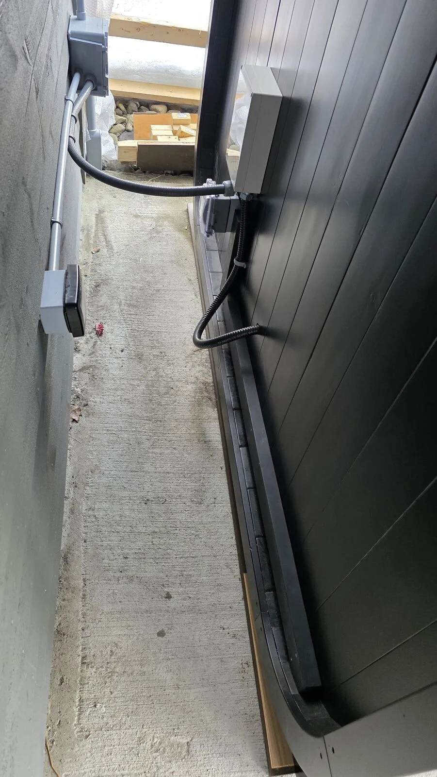 Backyard sauna under the covered patio — work in progress (15)